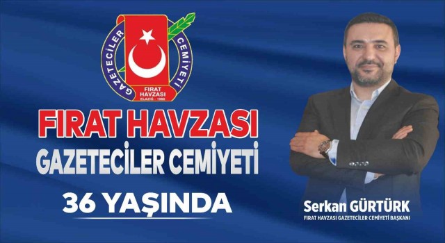 Başkan Gürtürk: “Fırat Havzası Gazeteciler Cemiyetimiz 36 yaşında “