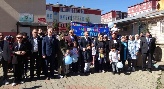 Bingölde otizm farkındalık yürüyüşü
