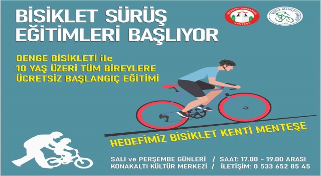 Bisiklet sürüş eğitimleri başlıyor