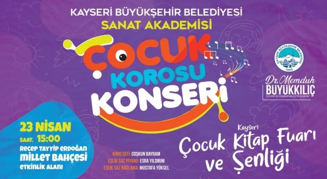 Büyükşehirin Çocuk Kitap Fuarı Ve Şenliğinde çocuklara özel konser