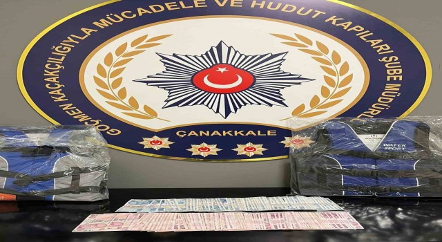 Çanakkalede 43 kaçak yakalandı, 3 göçmen kaçakçısı tutuklandı