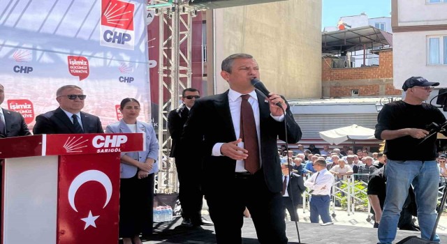 CHP Genel Başkanı Özel memleketi Manisanın Sarıgöl ilçesinde halka seslendi: “Kimse istiyor diye kimseyle kavga etmem