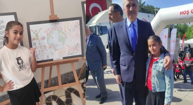 Depremden Etkilenen Derin Resim Yarışmasında Birinci Oldu