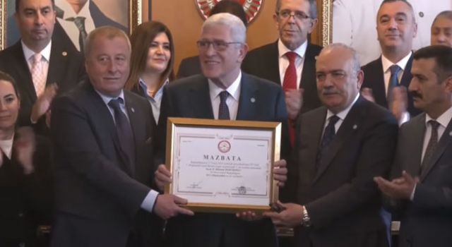 Dervişoğlu, Genel Başkanlık Mazbatasını Aldı