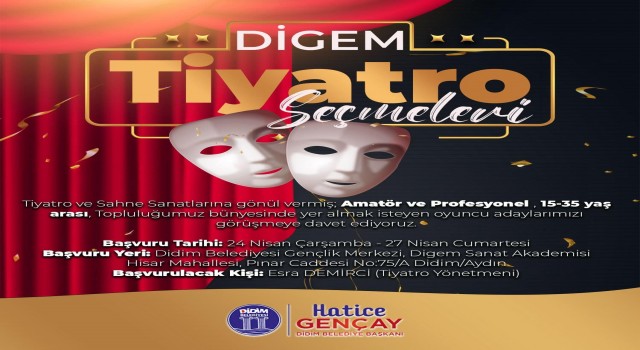 Didimde tiyatro topluluğu için başvurular başladı