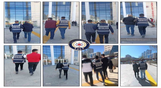 Elazığda haklarında kesinleşmiş hapis cezası bulunan 35 kişi yakalandı