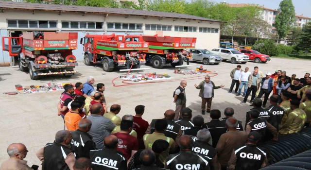 Elazığda yangın ile mücadele eğitimleri sürüyor