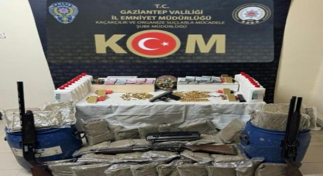 Gaziantepte uyuşturucu ve kaçak silah operasyonu: 1 tutuklama