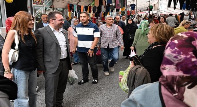 Gaziosmanpaşa Belediye Başkanı Bahçetepeden pazar yeri ziyareti