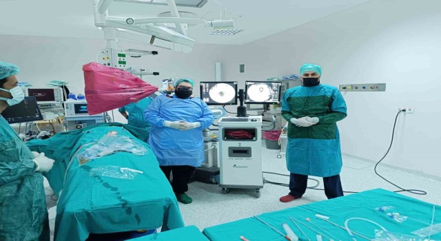 Gölbaşında ilk defa perkütan nefrostomi takıldı