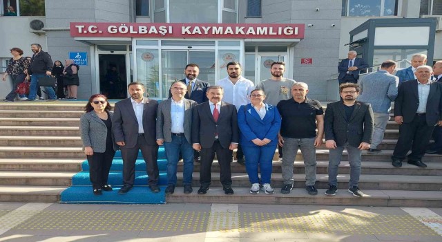 Gölbaşında seçimleri kazanan Odabaşı mazbatasını aldı