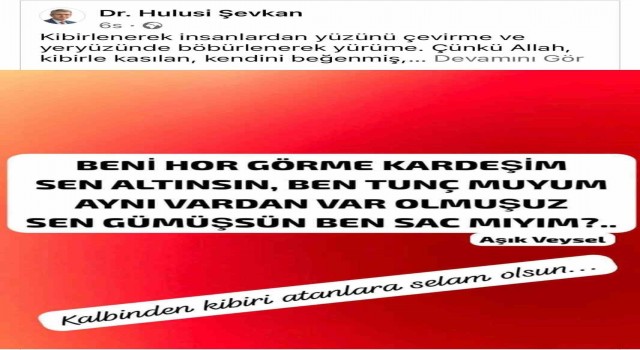 Hulusi Şevkandan Aşık Veyselli gönderme