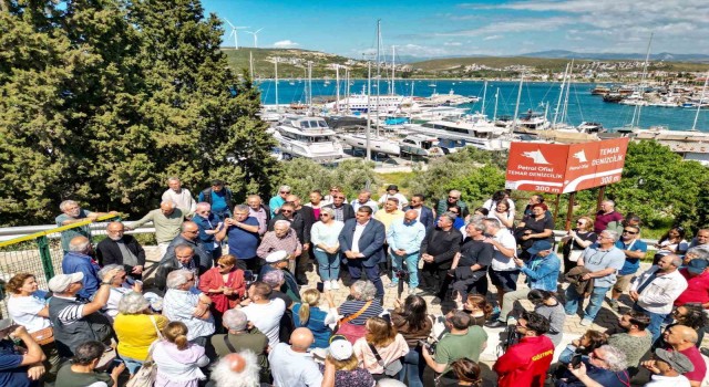 İzmir Sığacıkta yat limanı protestosu