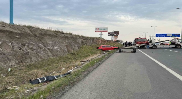 Kayseride kazada paramparça olan aracın sürücüsü hayatını kaybetti