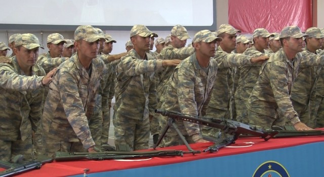 Kütahyada sözleşmeli erler için yemin töreni