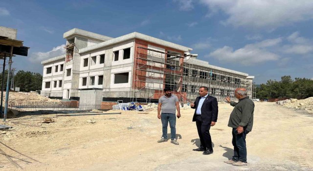 Mezitli Devlet Hastanesi inşaatında çalışmaların yüzde 40ı tamamlandı