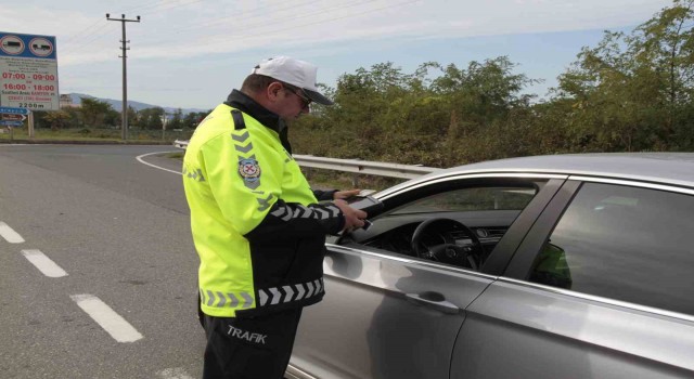 Orduda bir haftada yaklaşık 10 bin araç denetlendi