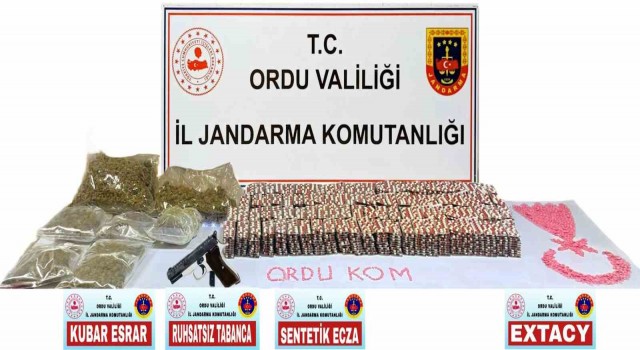 Orduda jandarma ekiplerin uyuşturucu operasyonu: 3 tutuklama