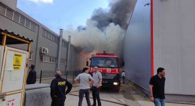 Sandalye fabrikası alevlere teslim oldu