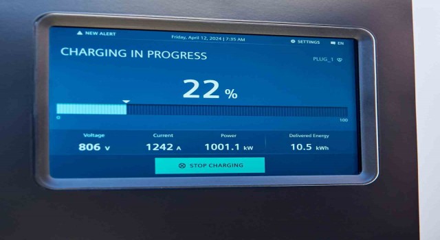 Siemensin prototip Megawatt Şarj Sistemi 1MW şarj sağladı