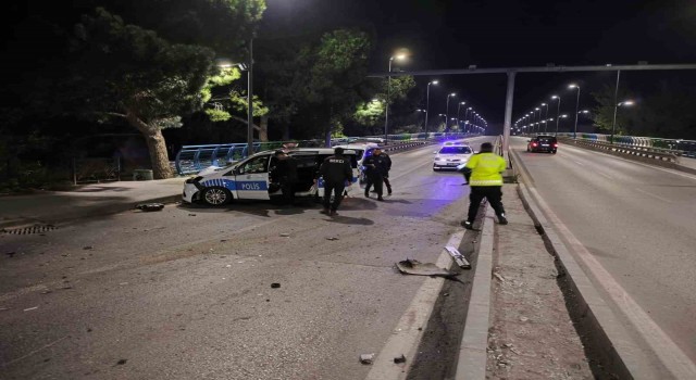 Silahlı yaralama olayından kaçarken polise çarptılar: 2 polis yaralandı