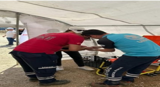 Sporcuların acil sağlık ihtiyaçlarını UMKE karşıladı