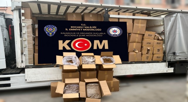 TEM Otoyolunda 4 bin 270 kilo gümrük kaçağı tütün ele geçirildi