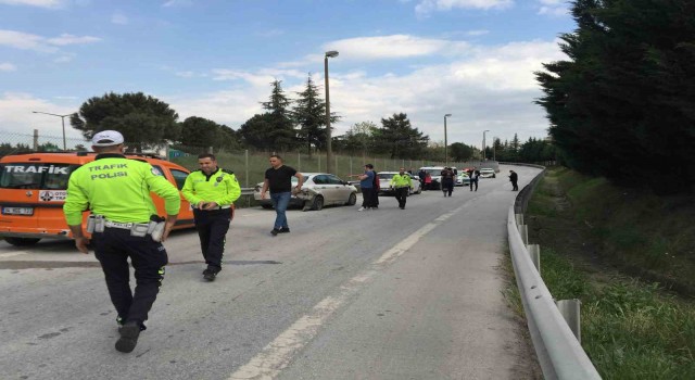 TEMde zincirleme kaza: 4 yaralı