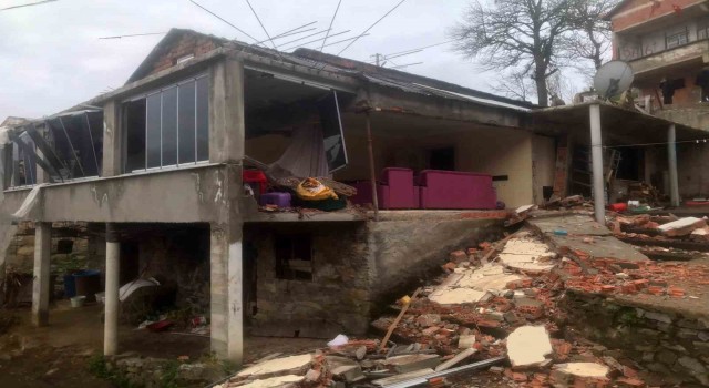 Trabzonda tüpten kaynaklı patlama nedeniyle 1 kişi yaralandı