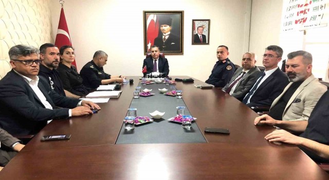 Turgutluspor -  Batman Petrolspor maçı öncesi güvenlik toplantısı yapıldı