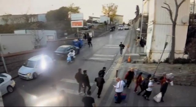 Üsküdarda Galatasaraylı baba ve kıza saldıran taraftarlar kamerada
