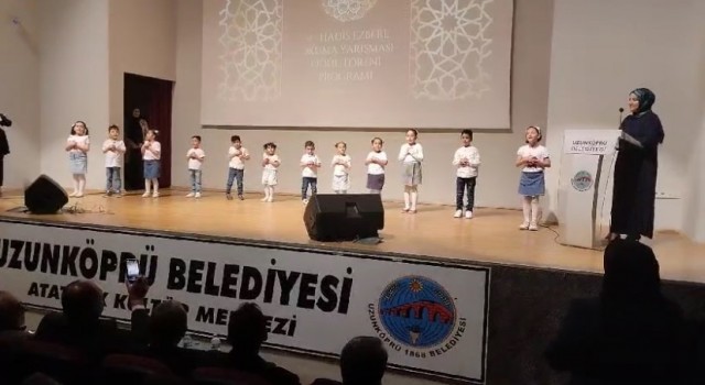 Uzunköprüde 40 Hadis Ezber Okuma Yarışması düzenlendi