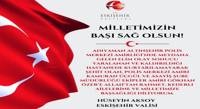 Vali Aksoydan Adıyamandaki olayla ilgili baş sağlığı mesajı