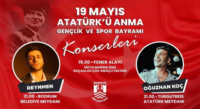 19 Mayıs Bodrumda coşkuyla kutlanacak