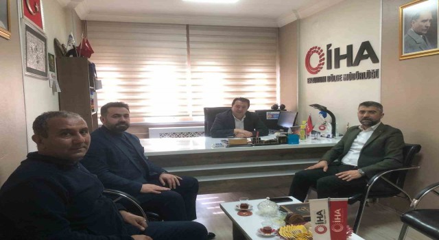 AK Parti İl Başkanı Küçükoğlu, İHA Erzurum Bölge Müdürlüğünü ziyaret etti