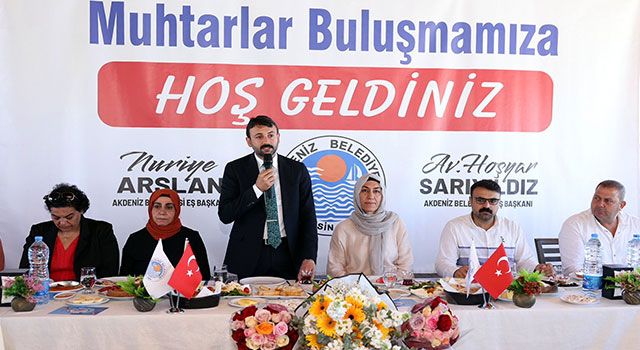 Akdeniz Belediyesi Eş Başkanları Muhtarlarla Buluştu
