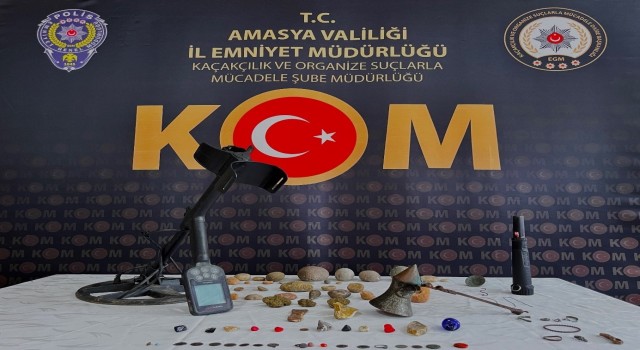 Amasyada 83 tarihi eser ele geçirildi