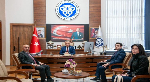 Azerbaycan Kars Başkonsolosu Alekberoğlundan Rektör Levente ziyaret