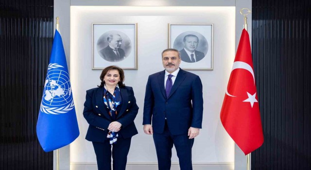 Bakan Fidan, BM Kadın Birimi İcra Direktörü Bahousu kabul etti