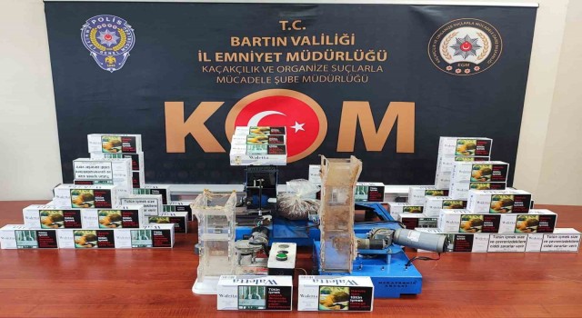 Bartında kaçak sigara operasyonu