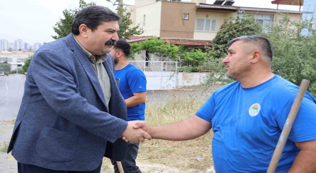 Başkan Yıldız, 1 Mayısta sahada çalışan işçileri ziyaret etti