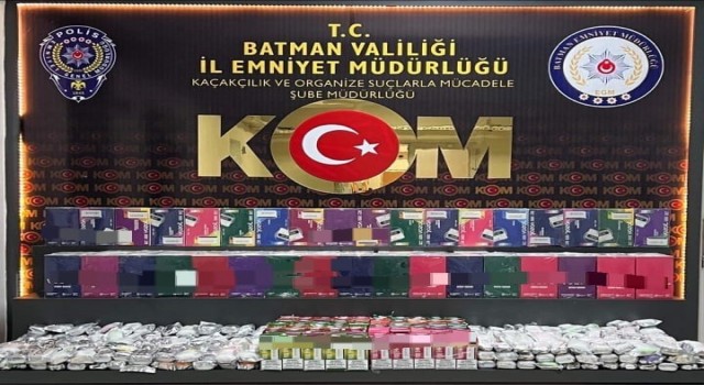 Batmanda bin 120 adet kaçak elektronik sigara ele geçirildi