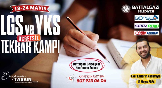 Battalgazide gençlere ücretsiz LGS ve YKS kampı