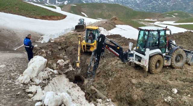 Berçelandaki su çalışması 3. gününde