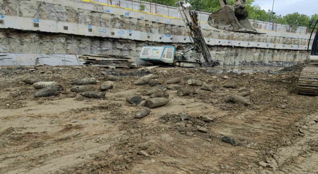 Beyoğlunda inşaat alanında askeri mühimmat bulundu