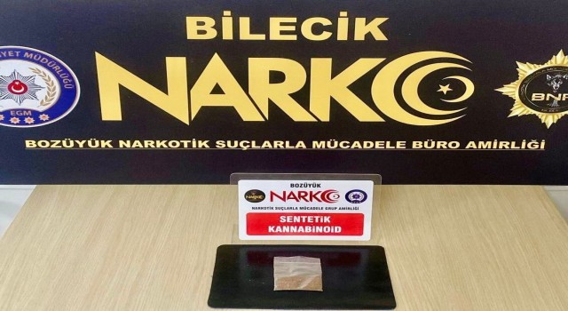 Bilecikte uyuşturucu operasyonu 1 şüpheli yakalandı