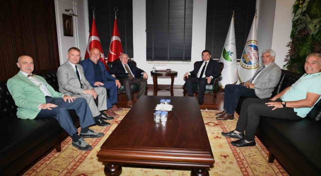 Bursaspor yönetiminden Başkan Aydına ziyaret