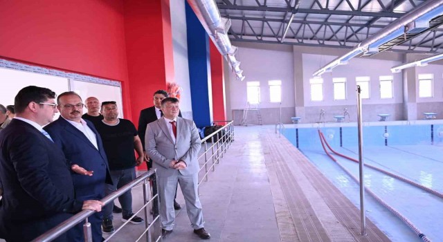 Çinede Gençlik Merkezi ve Yüzme Havuzu çalışmalarında sona gelindi