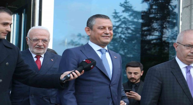 Cumhurbaşkanı Erdoğanın CHP Genel Başkanı Özeli kabulü sona erdi