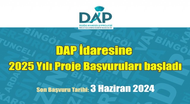 DAP 2025 yılı proje teklif çağrısına çıktı